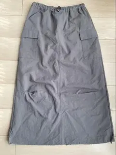 【新品未使用】ローリーズファーム ドロストカーゴスカート グレー フリー