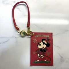 ディズニー クリスマス Joyful Seasonミニー パスケース 新品未使用