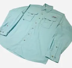 【希少Sサイズ】Columbia PFG フィッシングシャツ ミントグリーン