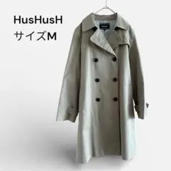 【美品】HusHusHトレンチコート春アウター卒業式⭐︎入学式Mサイズベージュのサムネイル
