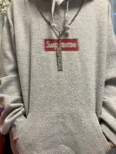 シルバーsupreme BLOCK LOGO KEYCHAIN necklaceのサムネイル
