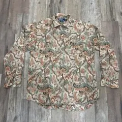 POLO RALPH LAUREN リネン長袖シャツ BONNARD 90's