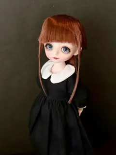 ゆきちゃん植毛カスタムヘッドストレート+ボディ+アイ+19cmセリアドール07