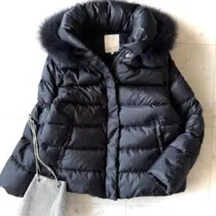 美品 B:MING by ビームス FOXファー タフタショートダウンジャケット