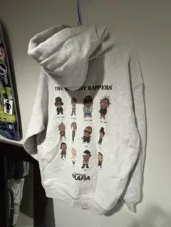 グレーパーカー　HIPHOP