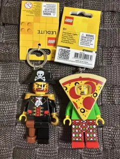 専用レゴランド ライトキーチェーン キーホルダー ライト 海賊 ピザ 2 