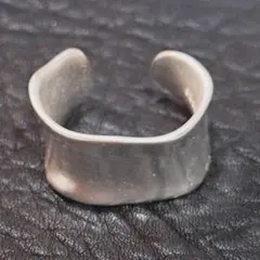 メキシカン調シルバー925 メンズリング 太め フリーサイズ 太幅ヴィンテージ風