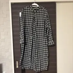 Gymphlex チェック柄 ロングシャツワンピース 12