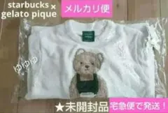 スタバ ジェラートピケ パウダーベアジャガードプルオーバー オフホワイト コラボ