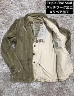 ☆ Triple Five Soul ダメージリペア加工 ジャケット M