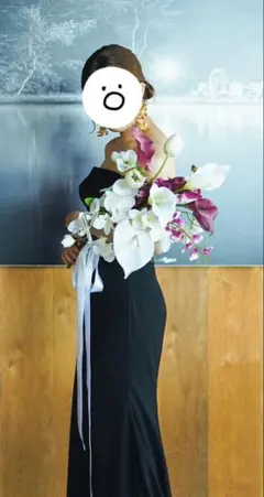 ウェディングブーケ ブートニア セット 胡蝶蘭 ホワイト ボルドー 前撮り