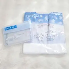 新品未開封 シナモロールくじ サンリオ 1番くじ マルシェバッグ＆ポーチ ブルー