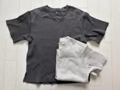 グローバルワーク　ワッフルTシャツ 2枚セット 150 140 サイズのサムネイル