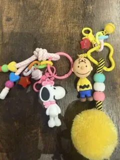 スヌーピー チャーリーブラウン じゃら付けキーホルダーセット