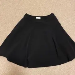 Te chichi 黒 フレアスカート