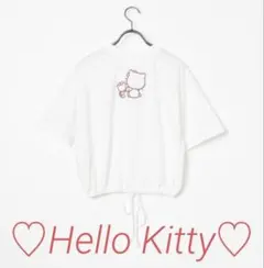 ☆新品☆サンリオキャラクターズ　ゆるＴシャツ　ハローキティーのサムネイル