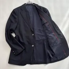 良品 ジェイプレス 銀ボタン XLサイズ 紺ブレ テーラードジャケット