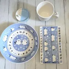 シマエナガ食器セット4点のサムネイル