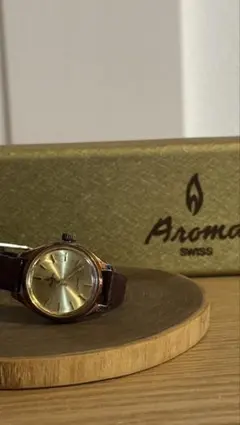 Aroma SWISS 懐中時計 クォーツ チェーン付き - メルカリ