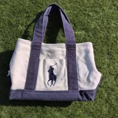 ポロ　ラルフローレン　キャンバストートバッグ