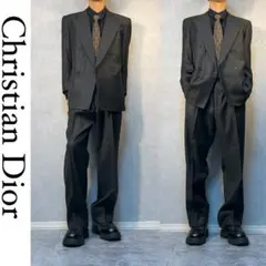 Christian Dior セットアップ　ダブル　ダークグレー