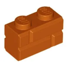 レゴ　98283　ブロック　1x2　レンガ　ダークオレンジ　10個