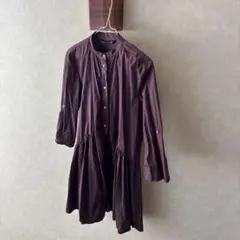 ZARA WOMAN パープル 長袖チュニック S オーバーサイズ　大きめのサムネイル