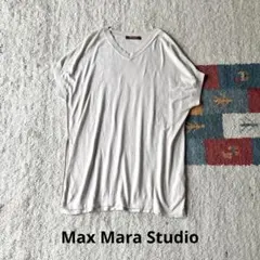 Max Mara Studio シルク　Vネック ドルマンニットソー　ビジューのサムネイル
