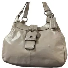 美品✨コーチ　ショルダーバッグ　ソーホー　ゴールド　y2k レザー　大容量