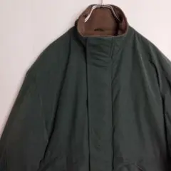 KASPER ブルゾン ナイロンジャケット グリーン 無地 裏起毛 メンズL