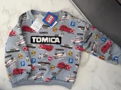 【新品】トミカ 裏起毛トレーナー　しまむら　グレー　100サイズ