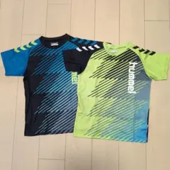 hummel ストライプ Tシャツ 2枚セット 140cm