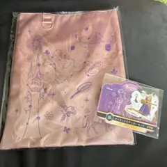 happyくじ　ラプンツェル 2点セット　トートバッグ　ステッカー