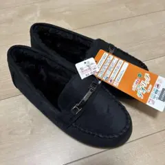 新品　レディース　モカシン 黒　Lサイズ