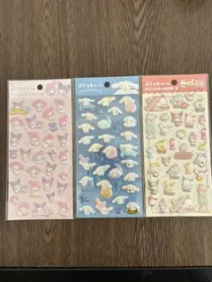 ぷくっとシール　シナモロール　マイメロディ　クロミ　サンリオキャラクターズ