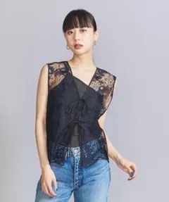 美品✴︎beauty &youth 2wayレースベスト