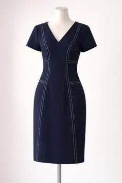 美品 ブルックスブラザーズ レディース 半袖 膝丈ワンピース