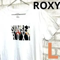 ROXY Tシャツ ホワイト ボタニカルロゴのサムネイル