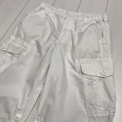 ブランド古着！UNIQLO ユニクロ ミリタリー 半端丈 カーゴパンツ ホワイト