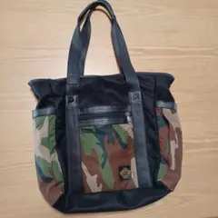 オロビアンコ デザルティカ カモフラージュ ブラック トートバッグ