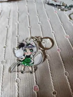 東方Project 魂魄妖夢 アクリルキーホルダー アクキー 狐耳 かわいい