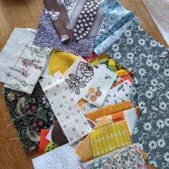 布地セット 多色 花柄・ストライプ・チェック 端切れ