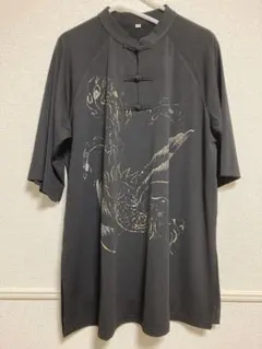 【新品未使用品】太極拳　ウェア　メンズ　黒　ブラック　BLACK　XLサイズ