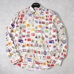 パリコレライン 限定復刻 ポールスミス Paul Smith 国旗柄 シャツ L