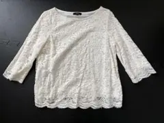 11号　COMME CA ISM レース 五分袖 トップス