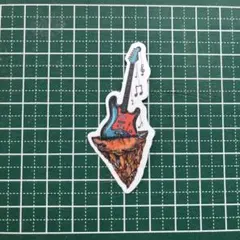 防水ステッカー　No.１７４３　ギター