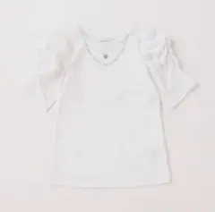 アナスイミニ 半袖シャツ 150cm ホワイト ネックレス刺繍 トップス