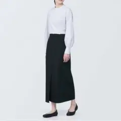 無印良品 シワになりにくいナロースカート
