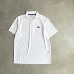 み*☆様 13157 アディダス ワンポイント 刺繍ロゴ ポロシャツ 白色