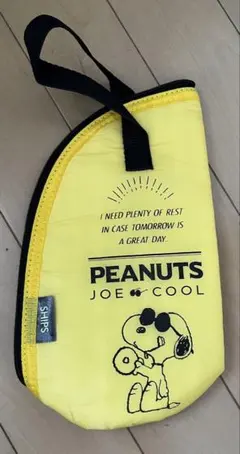 【スヌーピー】ペットボトル保冷カバー SHIPS 黄色 PEANUTSのサムネイル